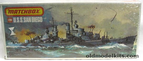 Matchbox 1/700 USS San Diego CL53 Anti-Aircraft Light Cruiser - (Atlanta Class), PK163 plastic model kit